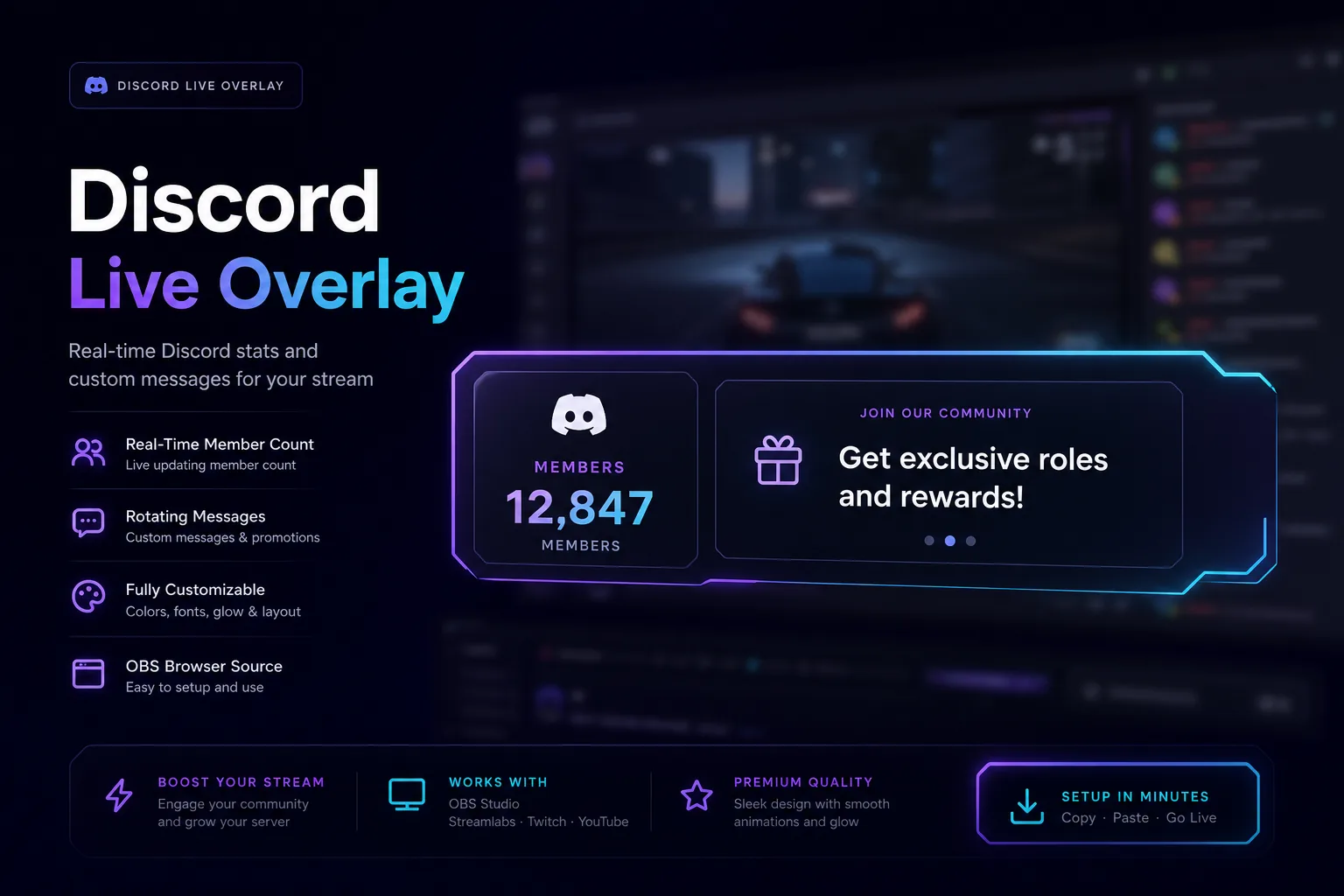 Discord Live Overlay — portada del proyecto