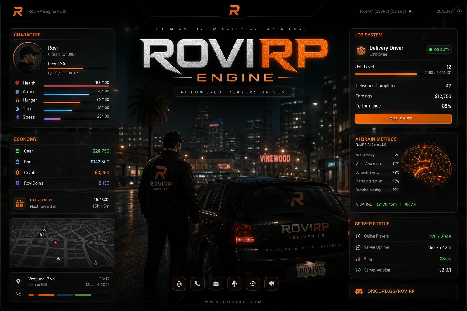RoviRP Engine — portada del proyecto
