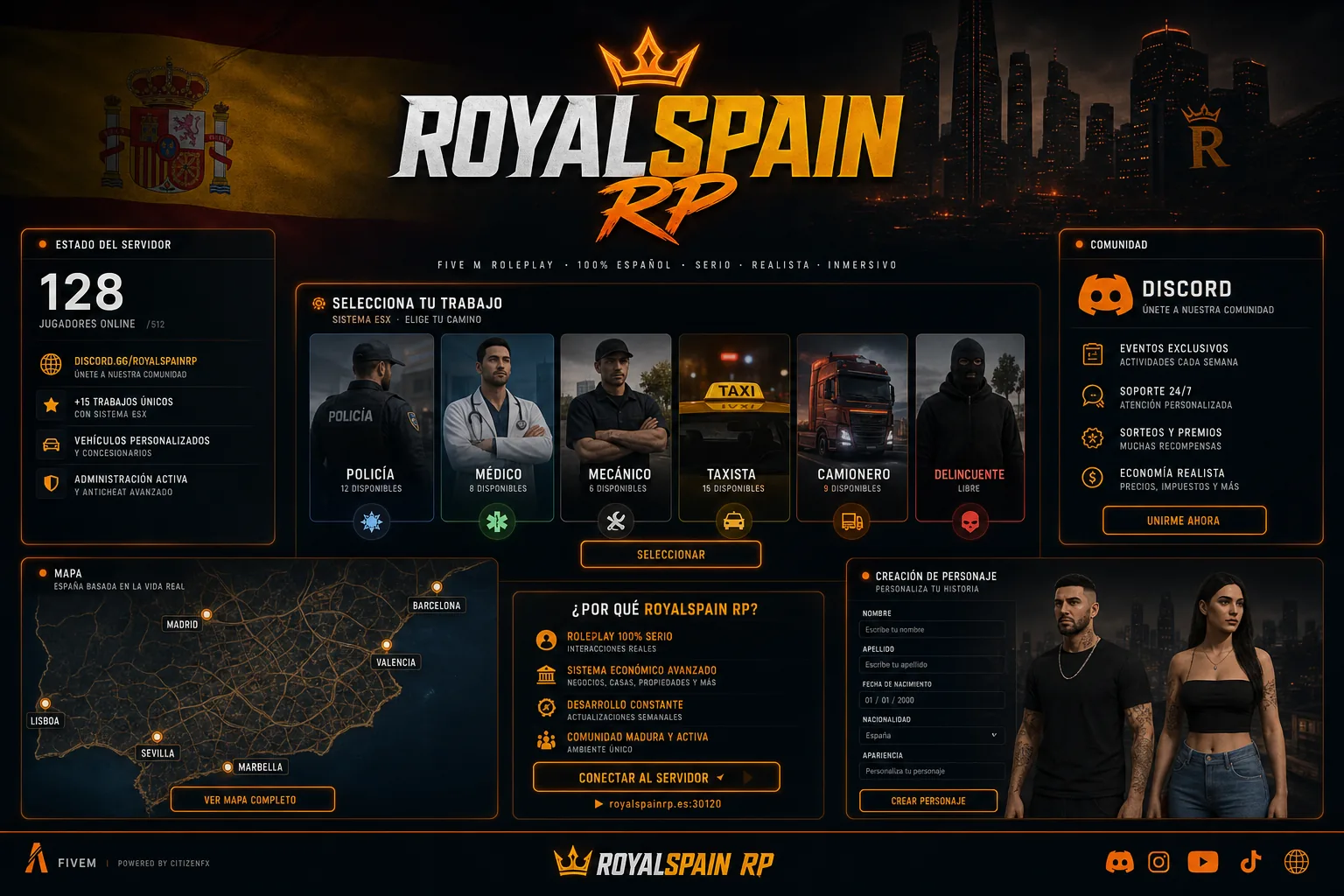 RoyalSpain RP — portada del proyecto